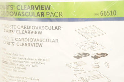 Halyard 66510 Cvarts Clearview Cardio Vascular Pack